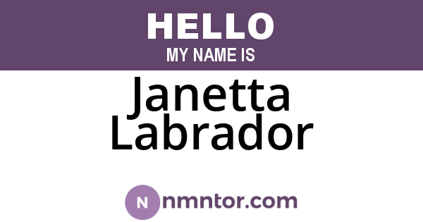 Janetta Labrador
