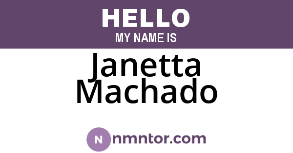 Janetta Machado