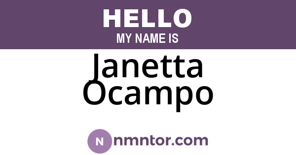 Janetta Ocampo