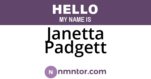 Janetta Padgett
