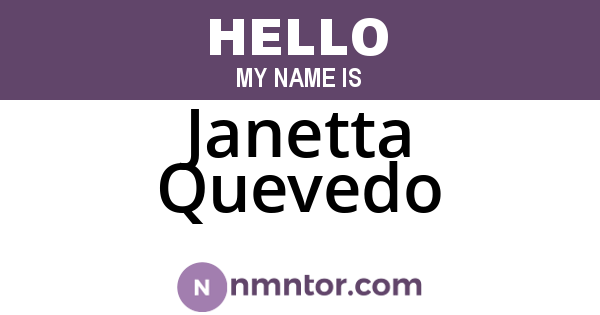 Janetta Quevedo