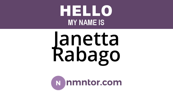 Janetta Rabago