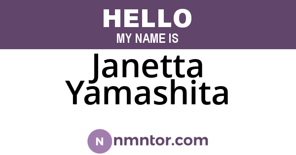 Janetta Yamashita