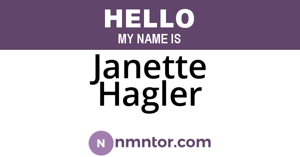 Janette Hagler