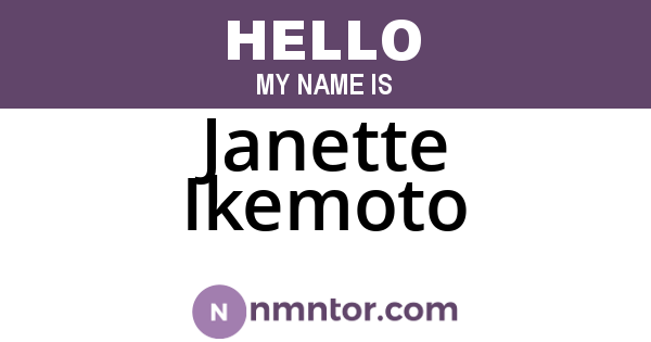Janette Ikemoto