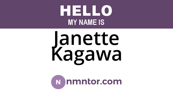 Janette Kagawa