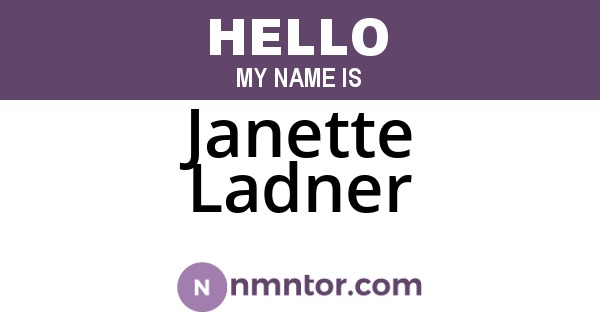 Janette Ladner