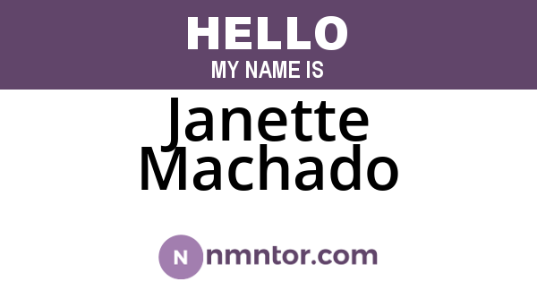 Janette Machado