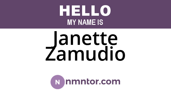 Janette Zamudio
