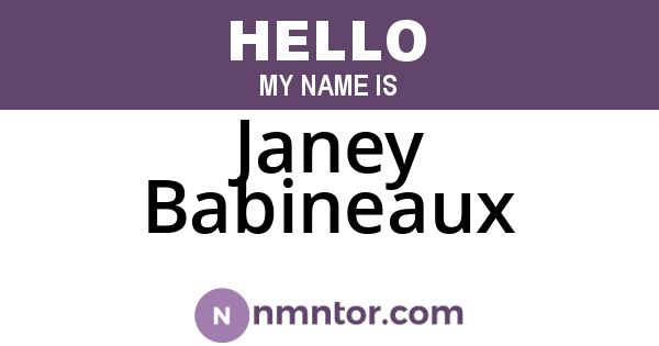Janey Babineaux