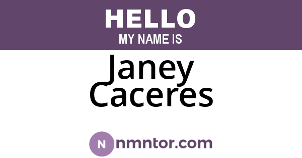 Janey Caceres