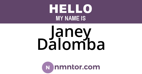 Janey Dalomba