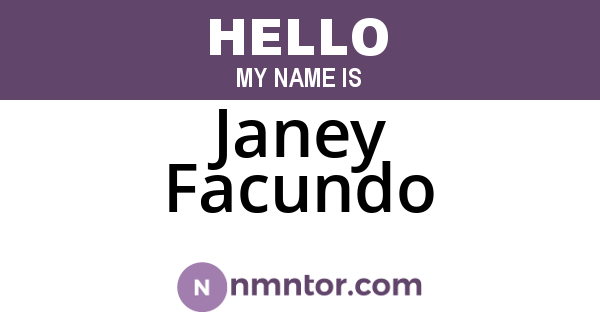 Janey Facundo
