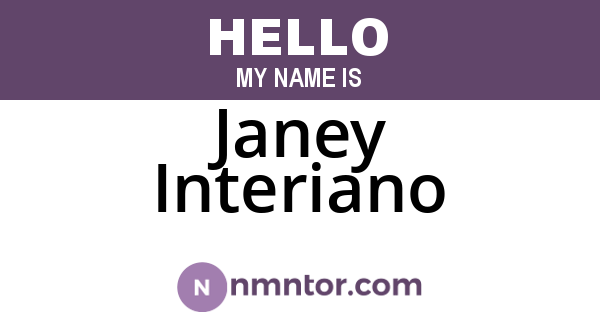 Janey Interiano