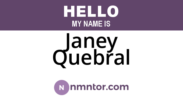 Janey Quebral