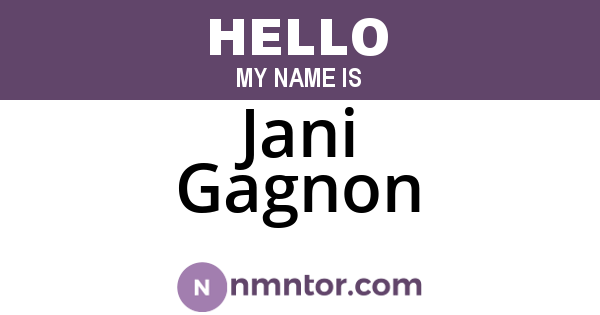 Jani Gagnon