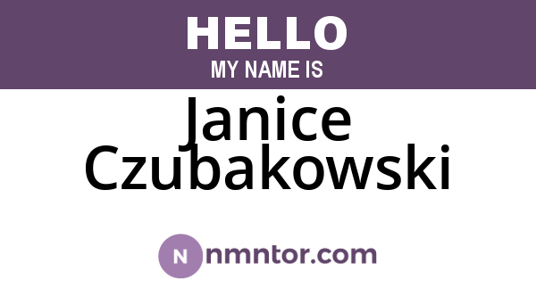 Janice Czubakowski