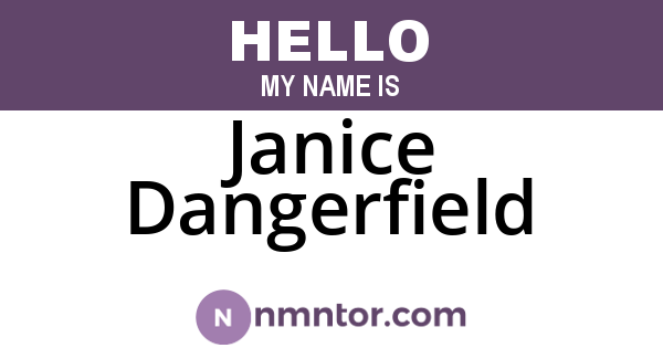 Janice Dangerfield