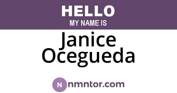 Janice Ocegueda