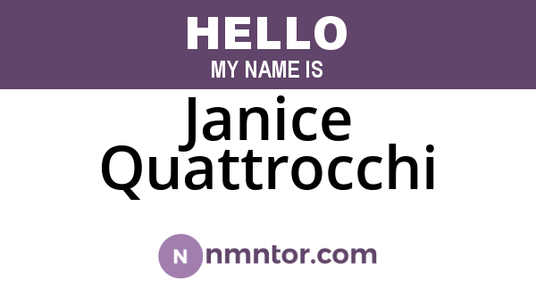 Janice Quattrocchi