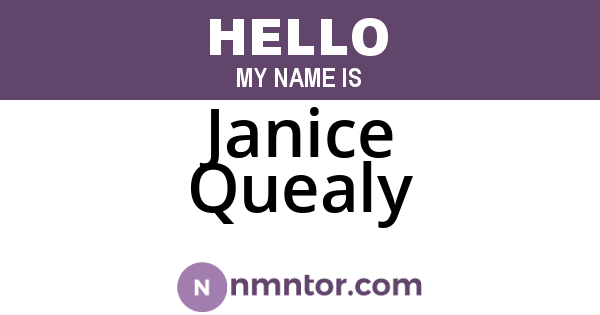 Janice Quealy