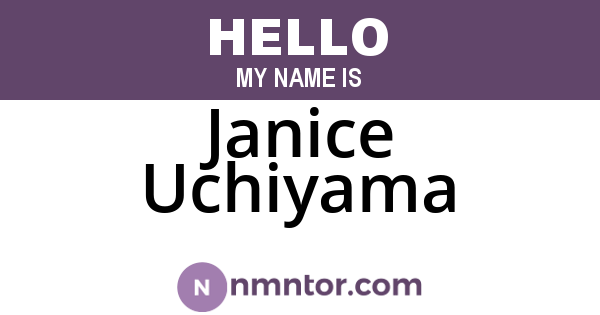 Janice Uchiyama