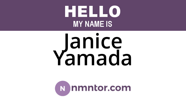 Janice Yamada