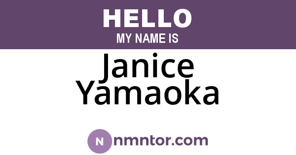Janice Yamaoka