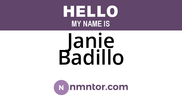 Janie Badillo