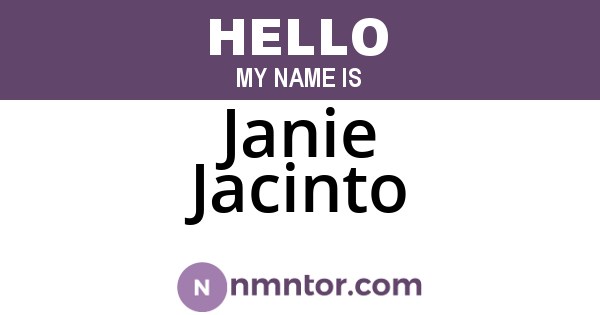 Janie Jacinto