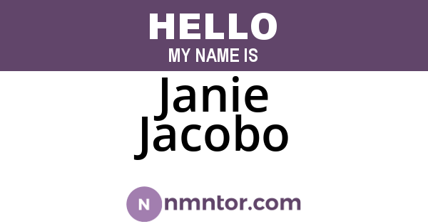 Janie Jacobo