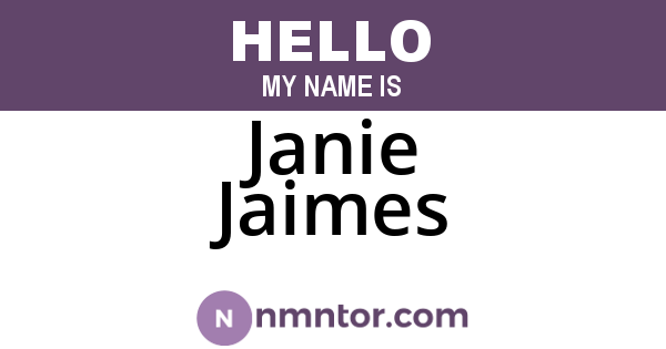 Janie Jaimes