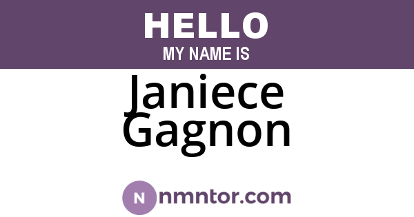 Janiece Gagnon