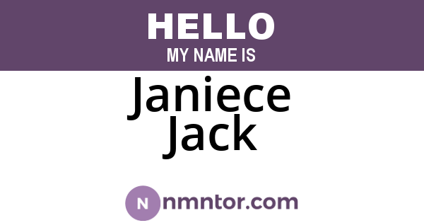 Janiece Jack