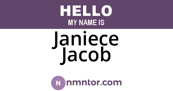 Janiece Jacob