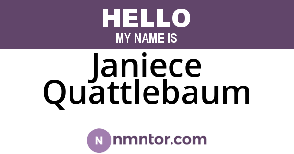 Janiece Quattlebaum