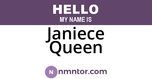 Janiece Queen