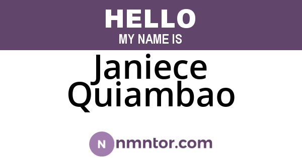 Janiece Quiambao