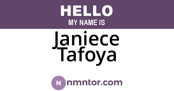 Janiece Tafoya
