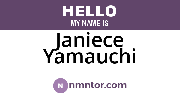 Janiece Yamauchi