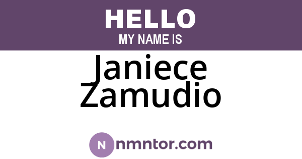 Janiece Zamudio