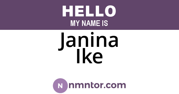 Janina Ike
