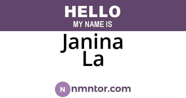 Janina La