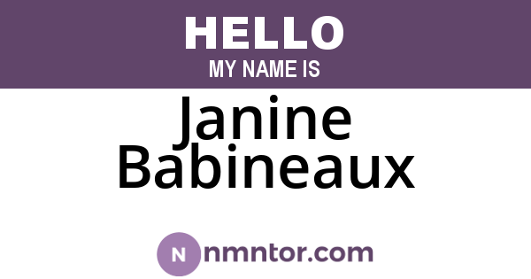 Janine Babineaux