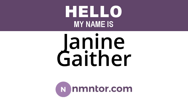 Janine Gaither