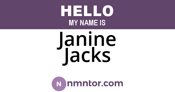 Janine Jacks