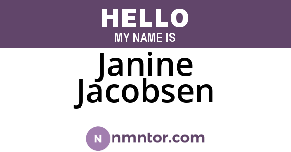 Janine Jacobsen