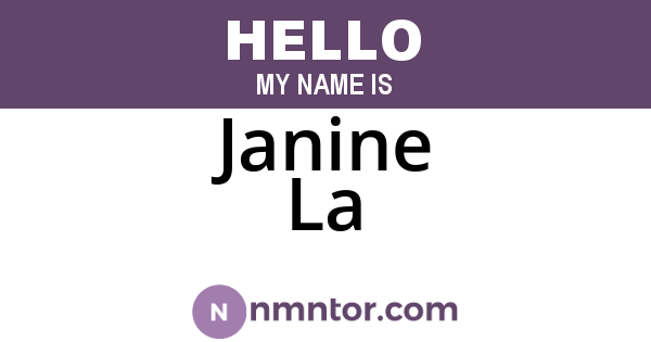 Janine La