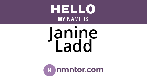 Janine Ladd