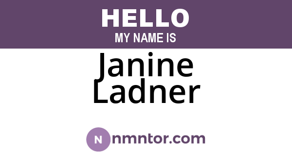 Janine Ladner